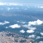 Flug über San Francisco