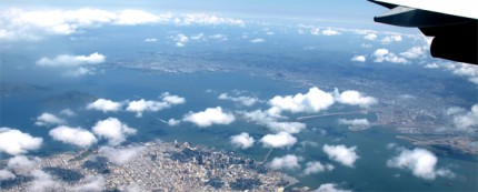 Flug über San Francisco